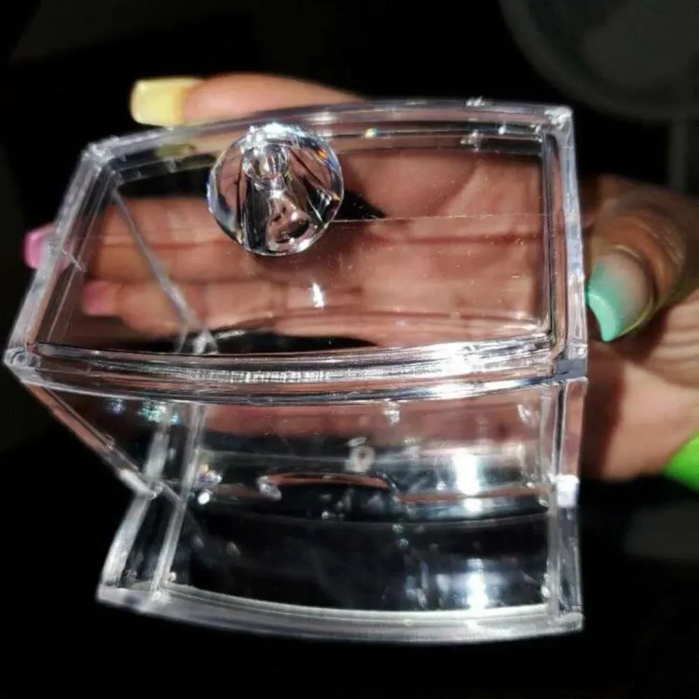 Acrylic Cotton Swab Storage Box